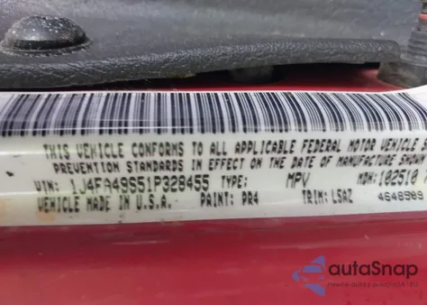 2001 Jeep Wrangler Sport из США, поврежденный, VIN 1J4FA49S51P328455